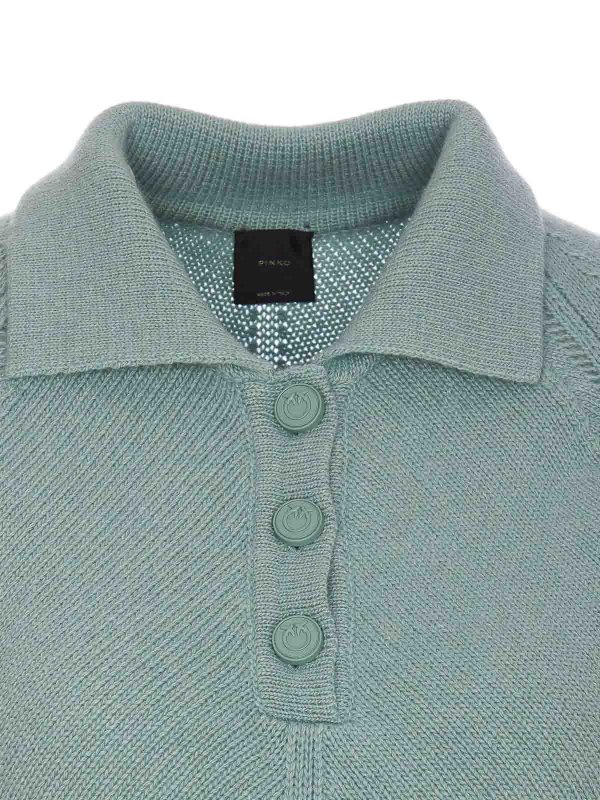 Evoluto Knit Polo shop online: Pinko