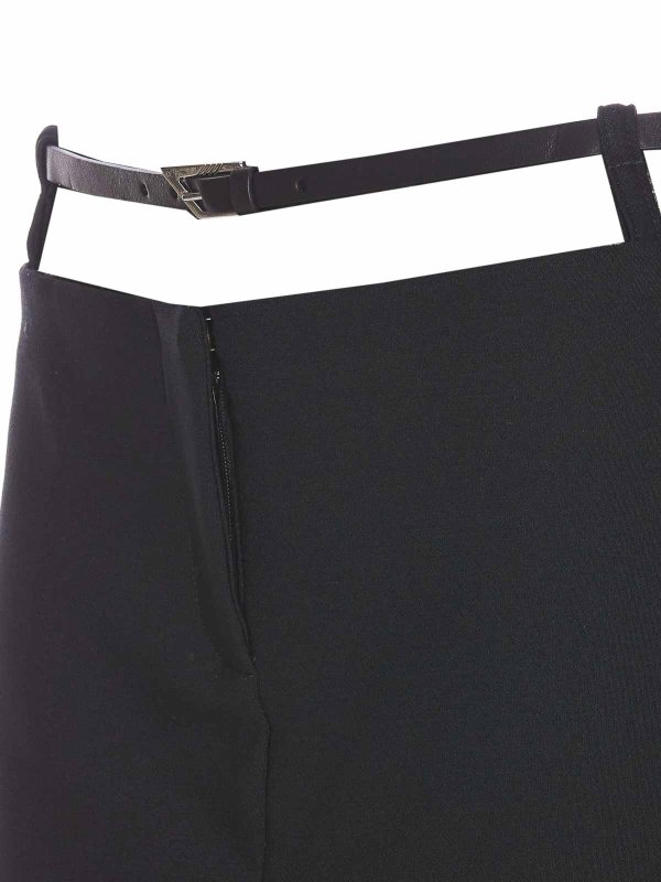 The Best Shops The Attico: Knee length skirts & Midi - Black Mini Skirt