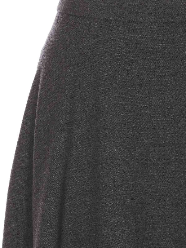 Gonna Vlogo grigia shop online: VALENTINO