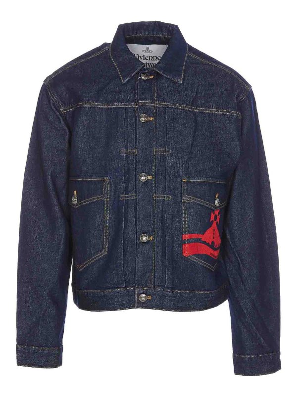 VIVIENNE WESTWOOD: カジュアルジャケット - カジュアルジャケット - ブルー