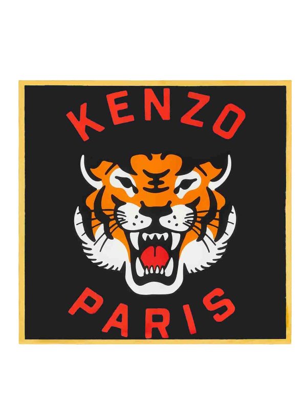 KENZO: Stolen und Schals - Stola - Schwarz