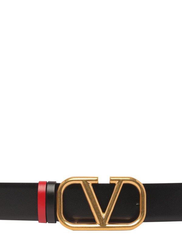 VALENTINO: belts online - Vlogo Signature Reversible Belt