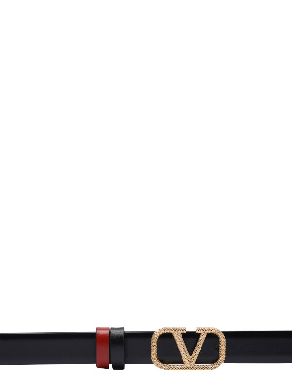 VALENTINO: cinture online - Cintura reversibile con logo
