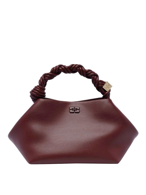 GANNI: totes bags - Bordeaux Small Bou Handbag