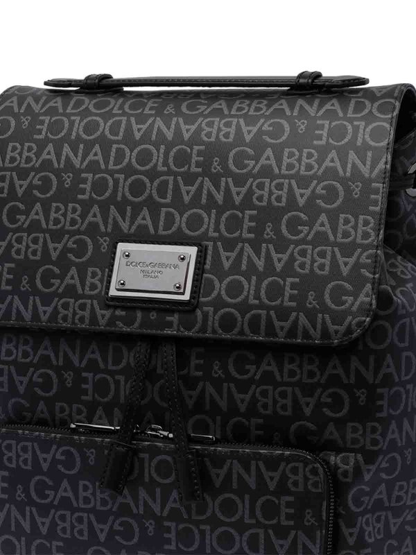 Allover Logo Backpack shop online: DOLCE & GABBANA