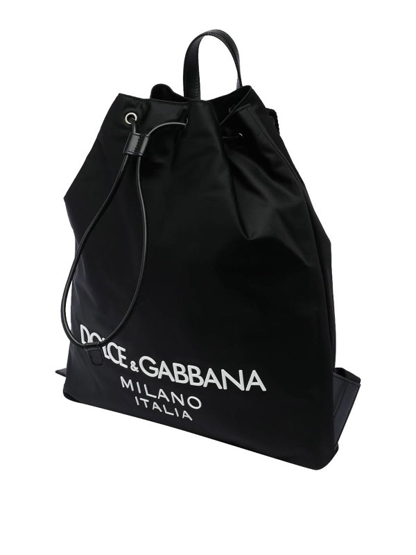 DOLCE & GABBANA: backpacks online - Nylon Logo Backpack