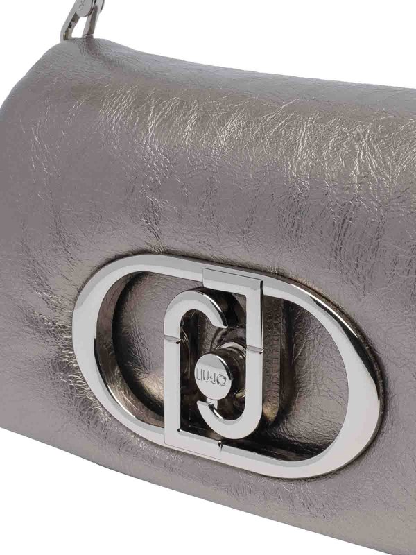 Silver Logo Shoulder Bag shop online: Liu Jo