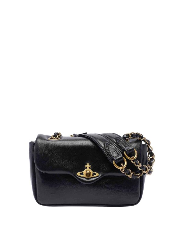 VIVIENNE WESTWOOD: ショルダーバッグ - ショルダーバッグ - 黒