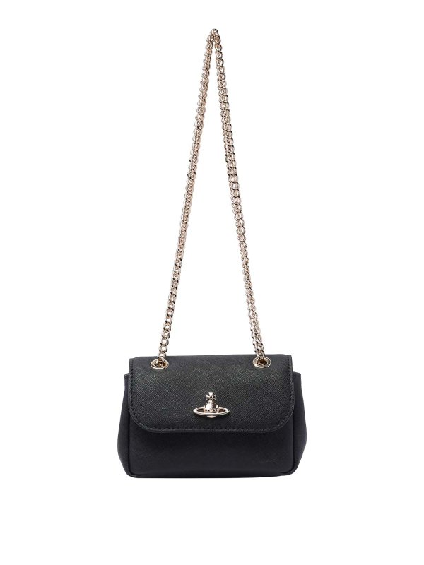 VIVIENNE WESTWOOD: shoulder bags - Saffiano shoulder bag