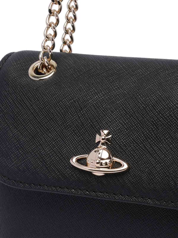 Saffiano shoulder bag shop online: VIVIENNE WESTWOOD