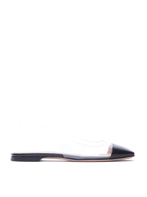 Gianvito Rossi: flat shoes - Plexi Flat Slingback