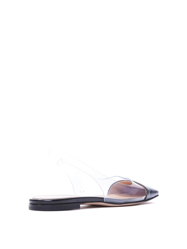 Gianvito Rossi: flat shoes online - Plexi Flat Slingback