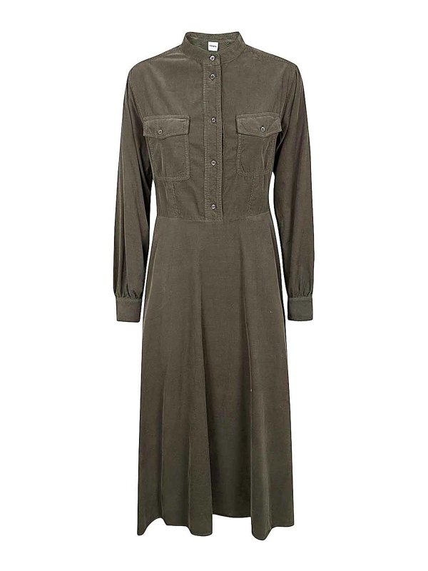 ASPESI: ニーレングスドレス - 膝丈ドレス - 緑