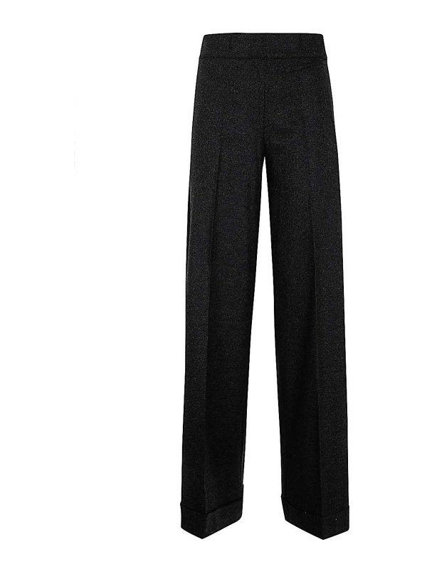 D.EXTERIOR: casual trousers - Wide Leg Trousers
