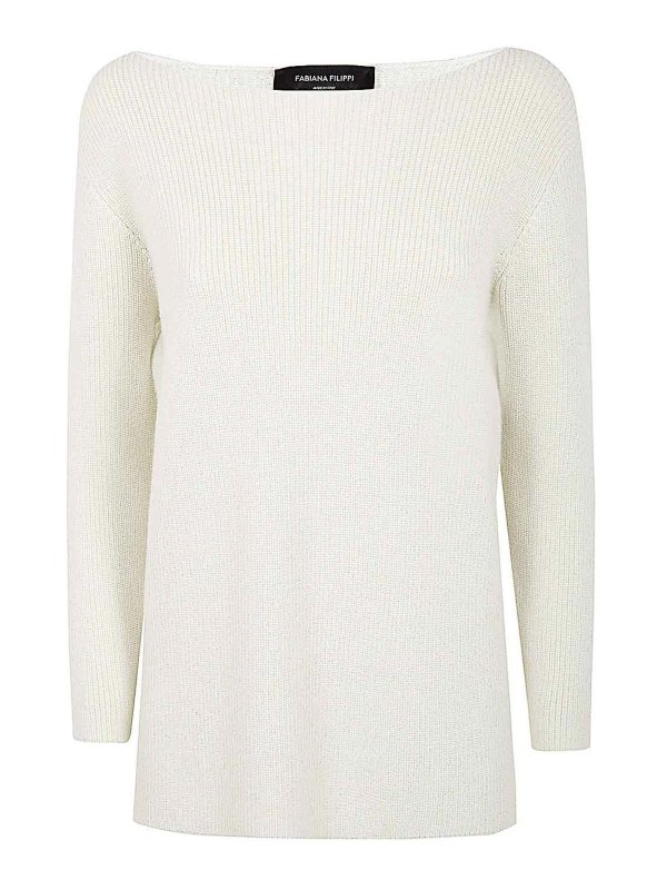 FABIANA FILIPPI: crew necks - Lurex Long Sleeve Sweater
