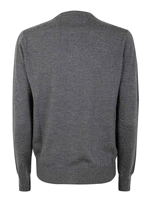 FABIANA FILIPPI: cardigans online - Crew Neck Cardigan With Embroidery