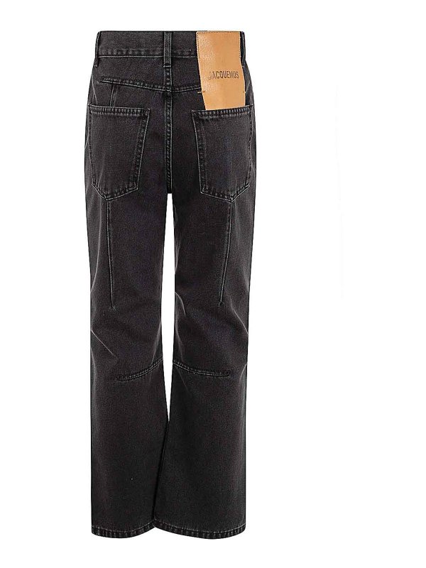 JACQUEMUS: ブーツカットジーンズ online - ブーツカットジーンズ - 黒