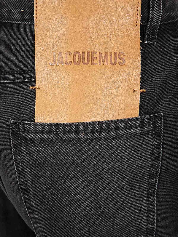 The Best Shops JACQUEMUS: ブーツカットジーンズ - ブーツカットジーンズ - 黒