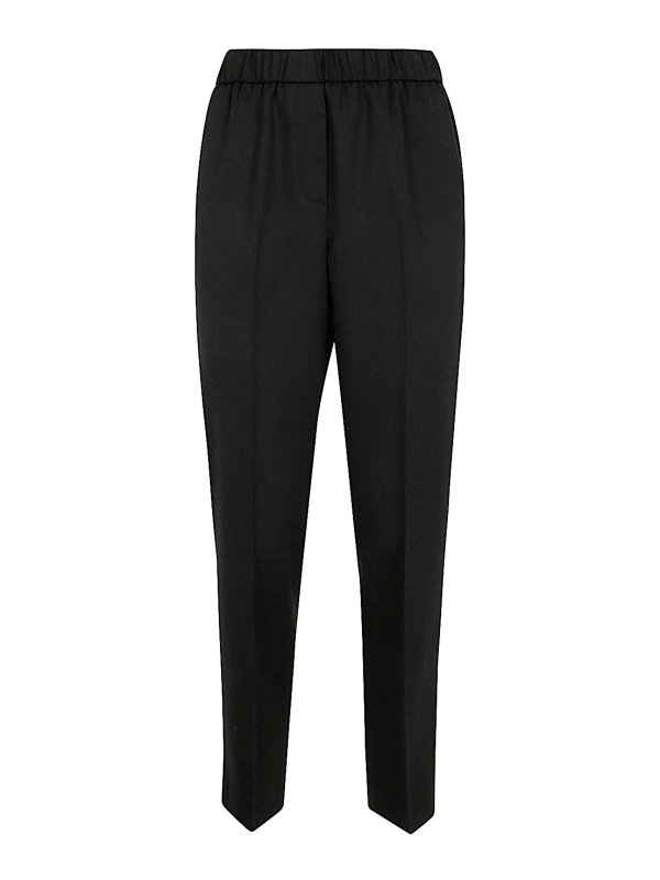 PESERICO: カジュアルトラウザー - カジュアルパンツ - 黒