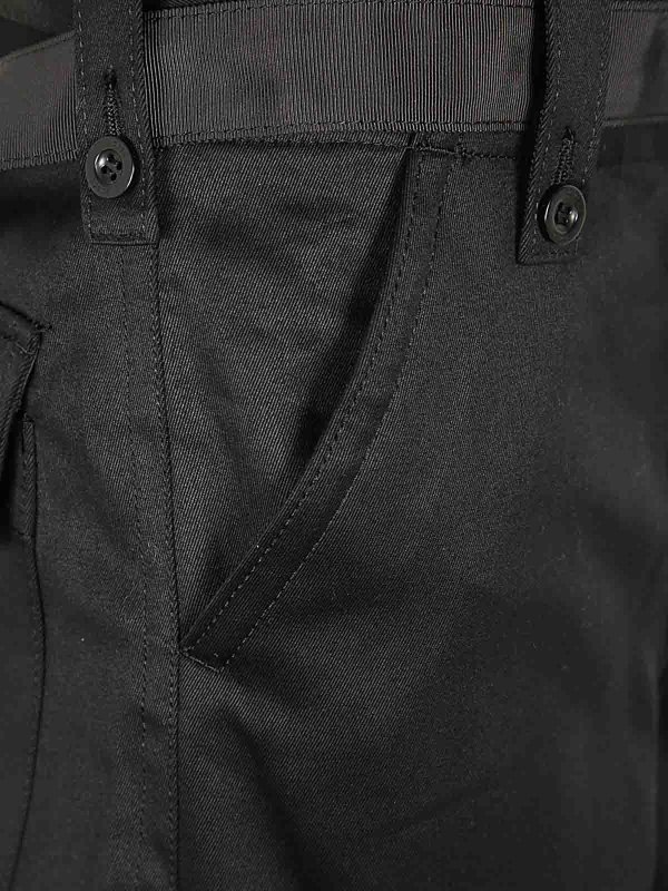 The Best Shops Sacai: カジュアルトラウザー - カジュアルパンツ - 黒