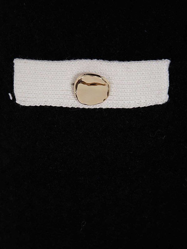 The Best Shops Self Portrait: Knee length skirts & Midi - Black Cashmere Blend Knit Skirt