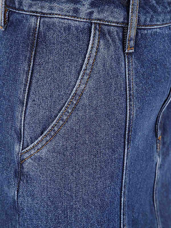 The Best Shops Self Portrait: ニーレングススカート＆ミディ丈 - 膝丈/ミディスカート - ブルー