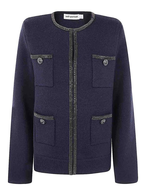 Self Portrait: Cárdigans - Cárdigan - Azul