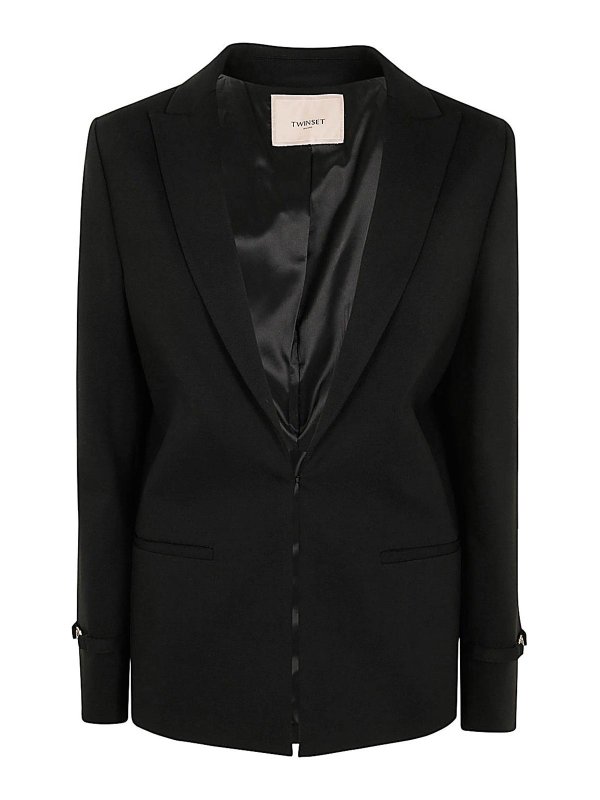 TWINSET: ブレザー - ブレザー - 黒