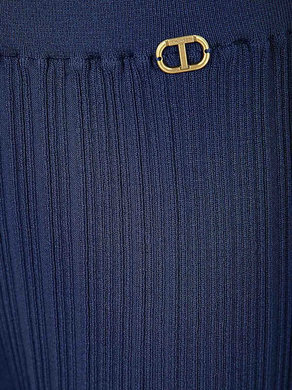 The Best Shops TWINSET: カジュアルトラウザー - カジュアルパンツ - ブルー