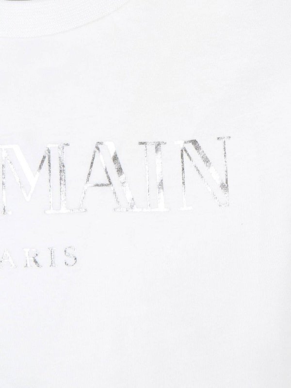Balmain: t-shirts online - Cotton T-Shirt