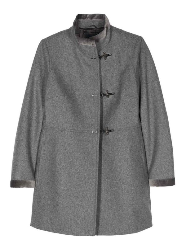 FAY: Abrigos semilargos - Abrigo Midi - Gris