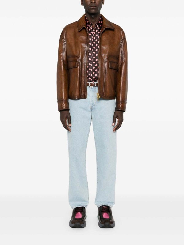 GOLDEN GOOSE: leather jacket online - Leather jacket