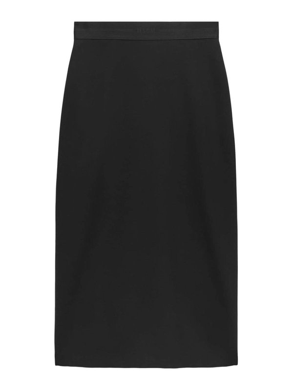 m.s.g.m.: ストレートジーンズ - ストレートジーンズ - 黒