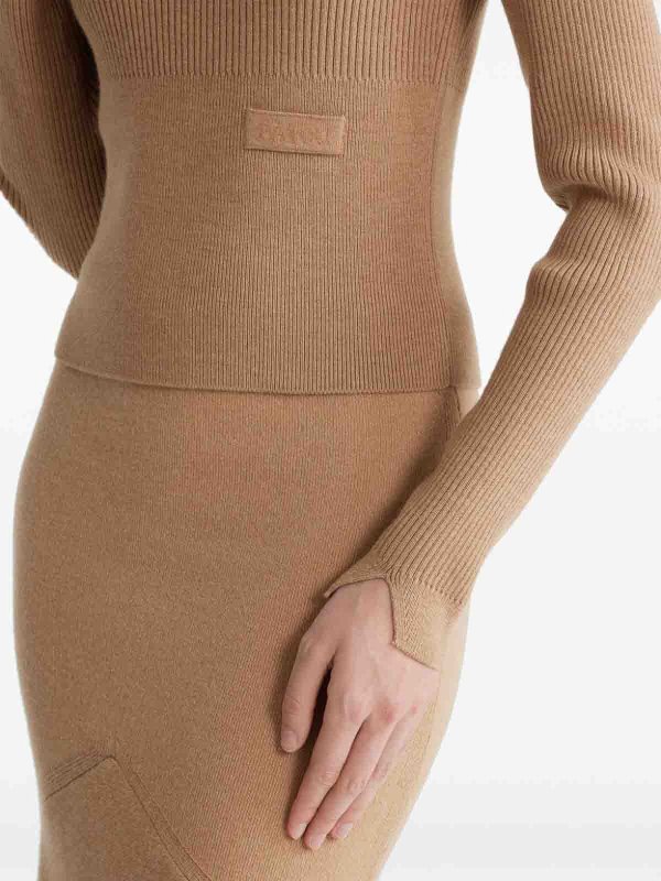 Rundhalspullover - Beige shop online: PATOU