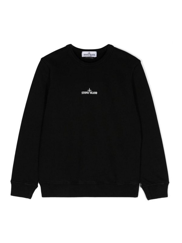 STONE ISLAND: クルーネック - クルーネック - 黒