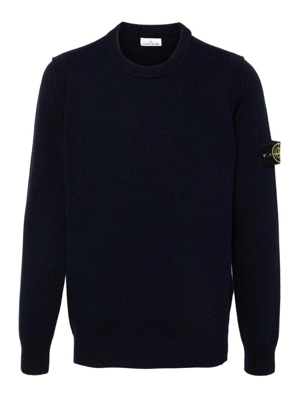 STONE ISLAND: クルーネック - クルーネック - ブルー