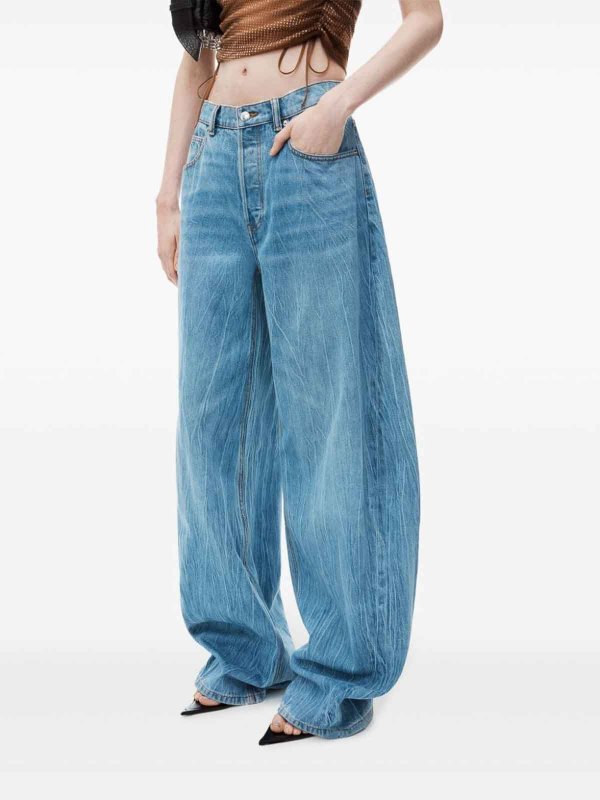 The Best Shops ALEXANDER WANG: Jeans à jambe droite - Jean Droit - Bleu