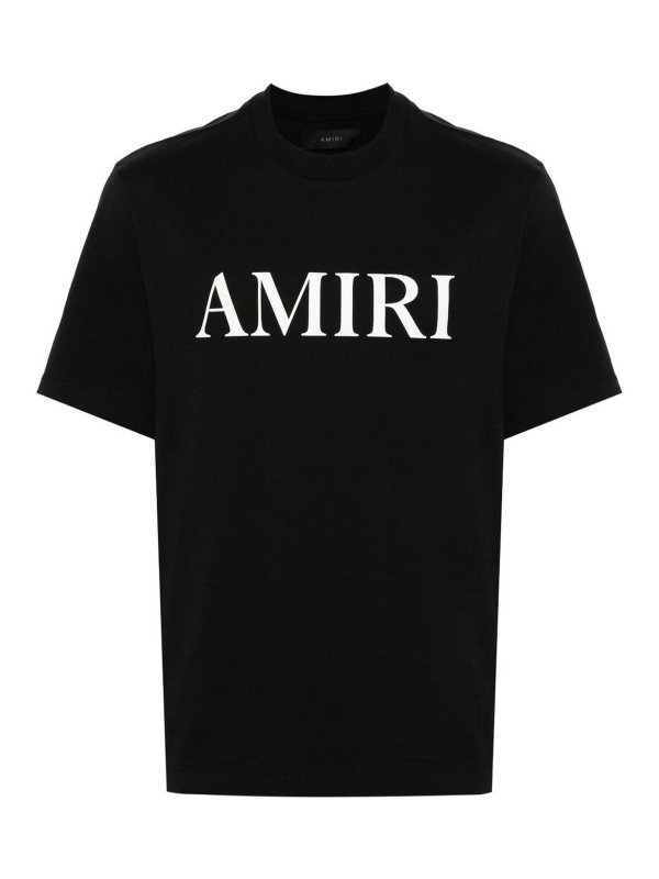 【LAを彷彿とさせるアイテム】AMIRI ロゴコットンTシャツ Amiri Cotton T-Shirt With Front Logo Print - Black