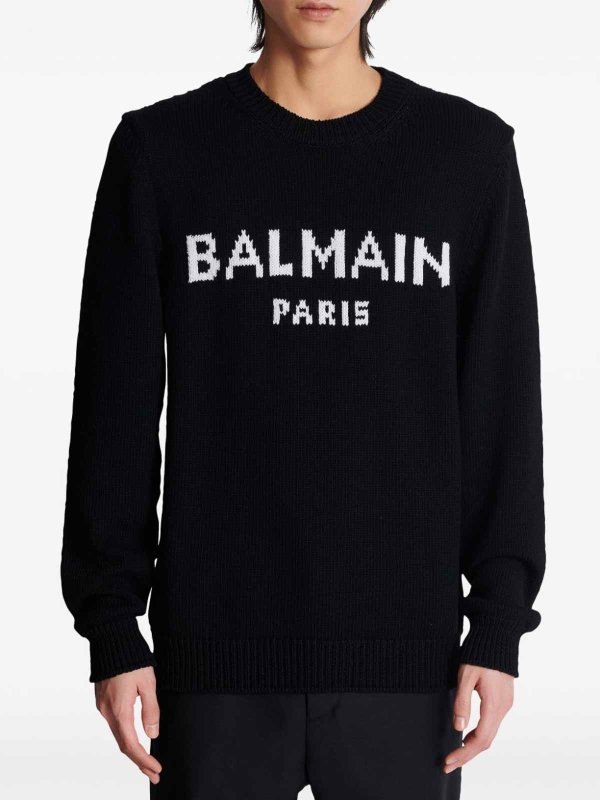 クルーネック Balmain - クルーネック - 白 - DH1KD000KG97EAB