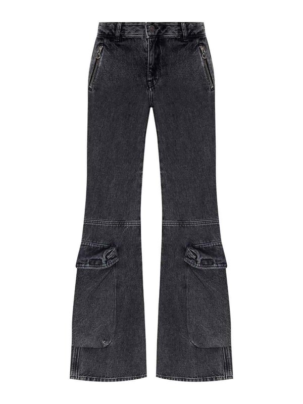 DIESEL: ストレートジーンズ - ストレートジーンズ - 黒