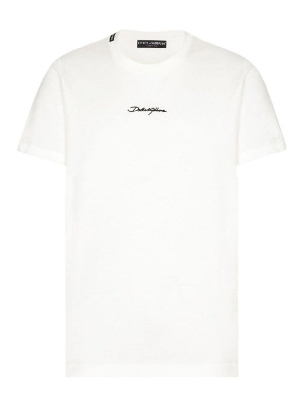 DOLCE & GABBANA: Tシャツ - Tシャツ - 白