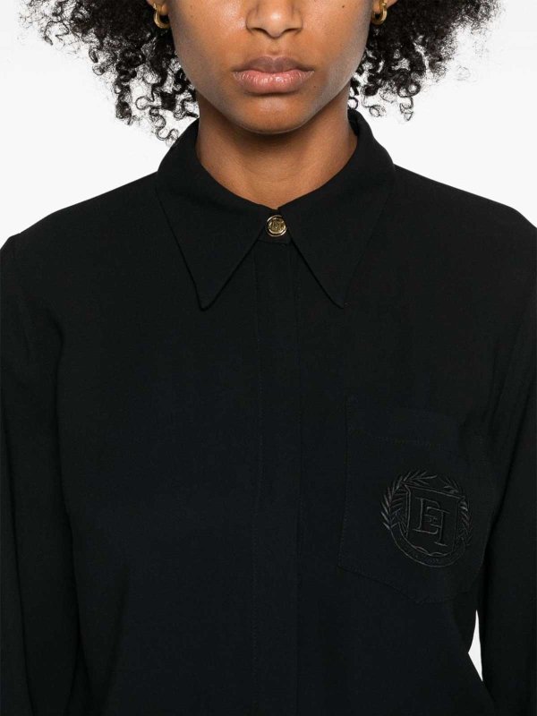 シャツ - 黒 shop online: ELISABETTA FRANCHI