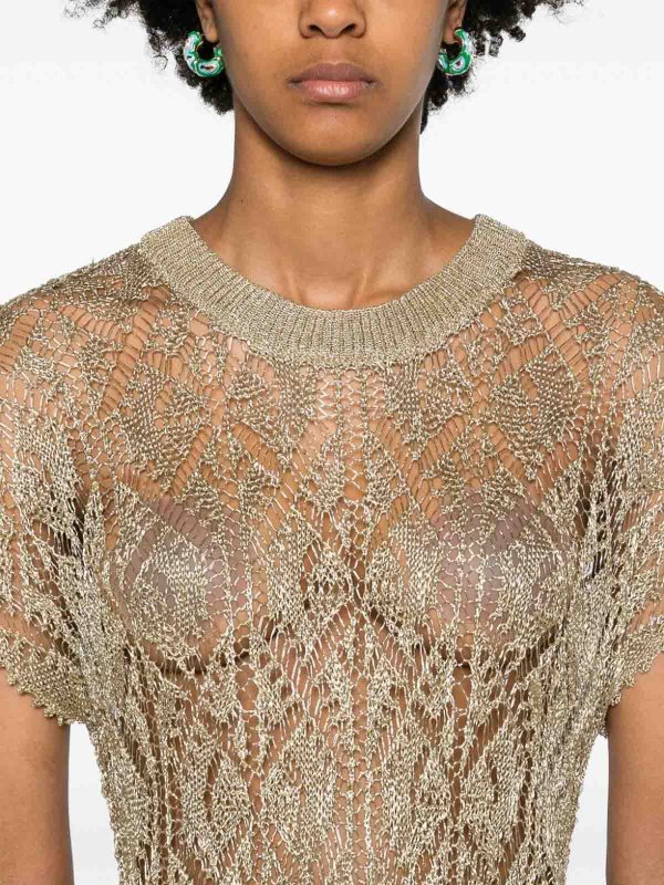 The Best Shops GANNI: T-shirts - T-Shirt - Or