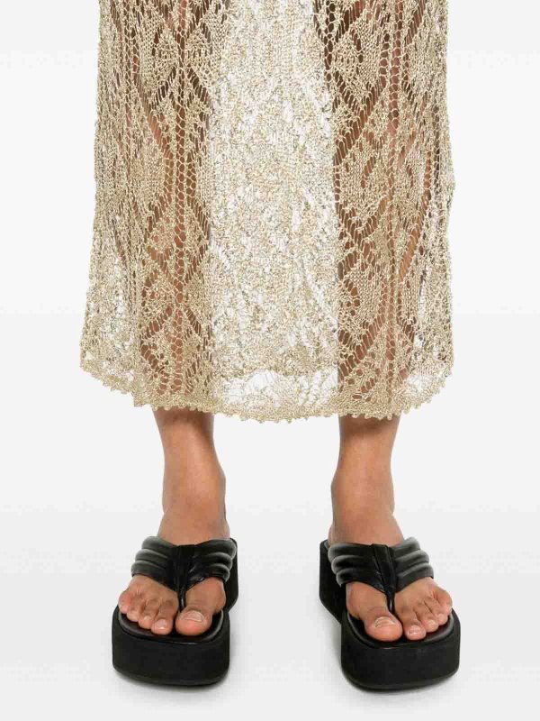 Maxi Robe - Or shop online: GANNI