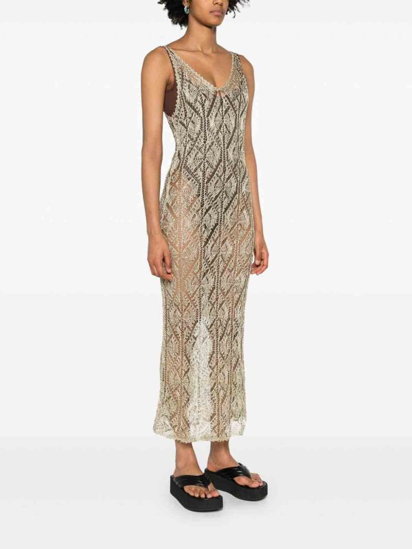 GANNI buy online Maxi Robe - Or