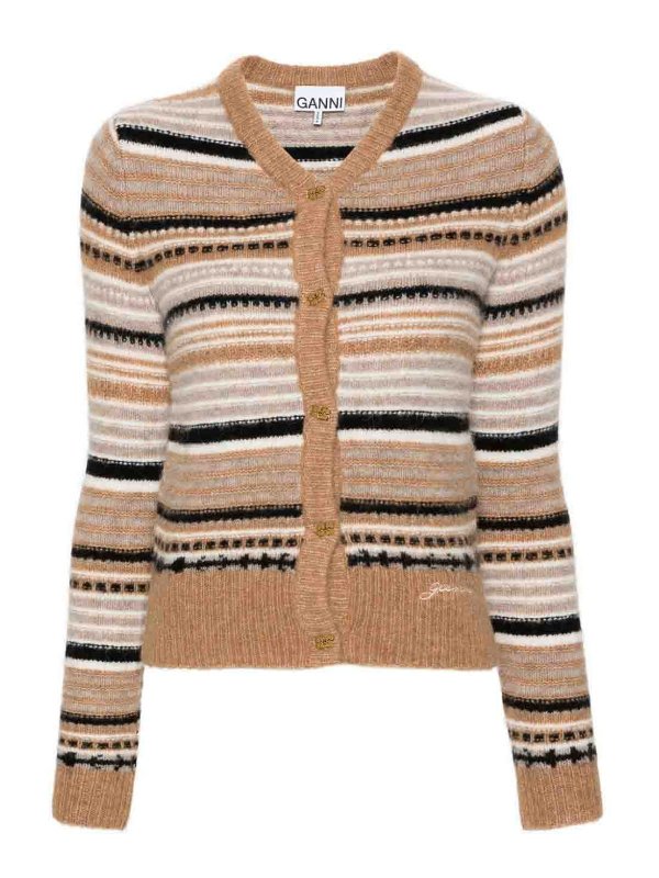 GANNI: Cárdigans - Cárdigan - Multicolor