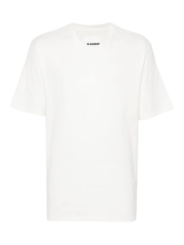 JIL SANDER: Suéteres con cuello pico - Suéter Cuello Redondo - Blanco