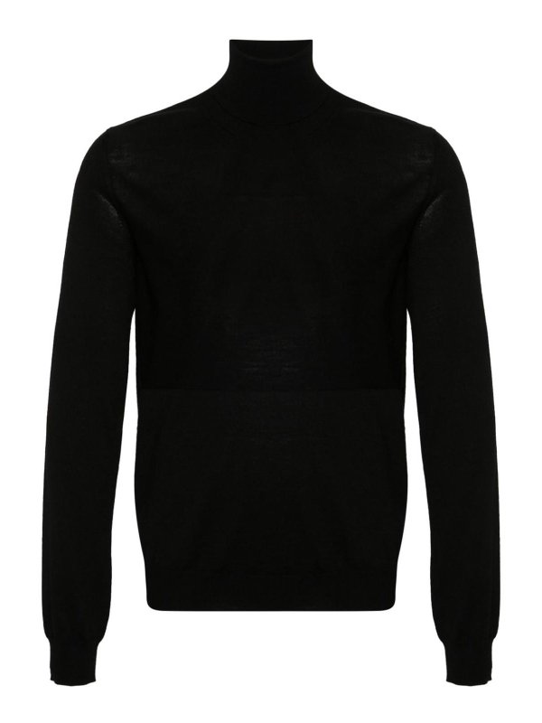 JIL SANDER: Suéteres con cuello pico - Suéter Cuello Redondo - Negro