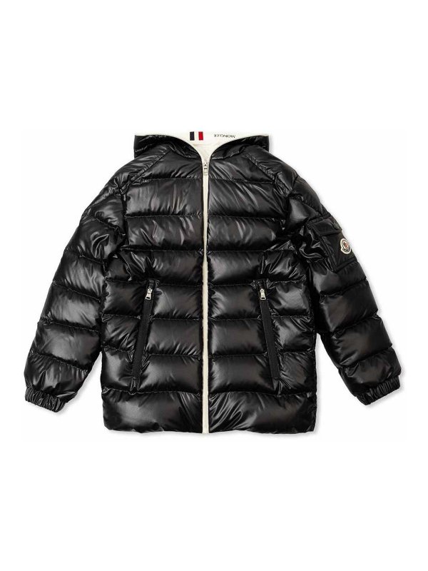 MONCLER: Kurze Daunenjacken - Daunenjacke - Blau