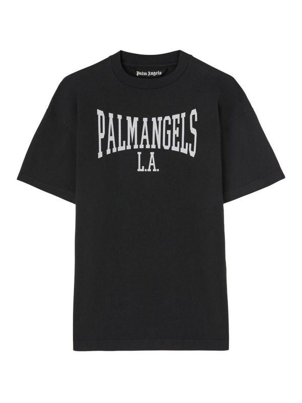 Palm Angels: Tシャツ - クルーネック - 白